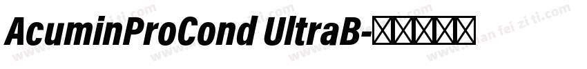 AcuminProCond UltraB字体转换
